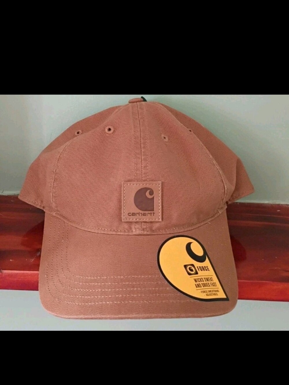 Men's Brown Carhartt Logo Adjustable Cap One Size New With Tags